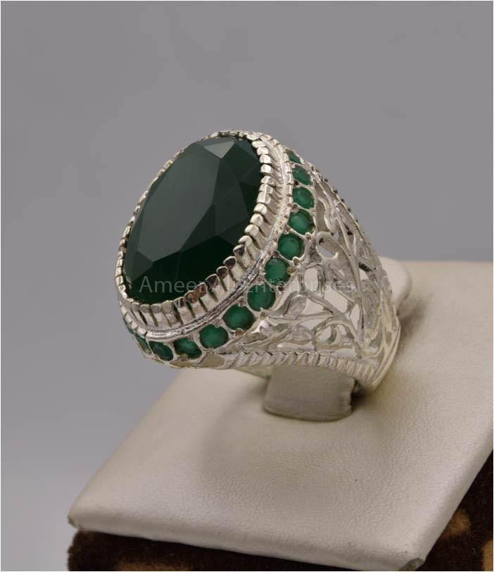 AAE 2485 Chandi Ring 925, Stone: Zircon - AmeerAliEnterprises