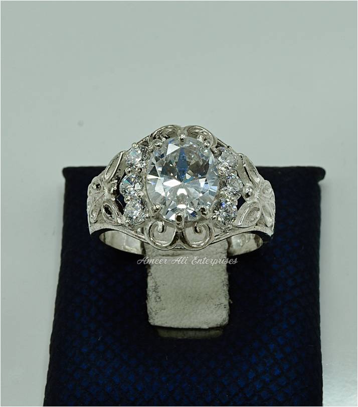 AAE 6907 Chandi Ring 925, Stone: Zircon