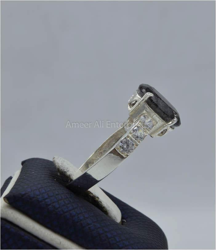 AAE 5816 Chandi Ring 925, Stone: Moh e Najaf - AmeerAliEnterprises
