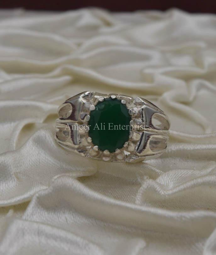 AAE 1808 Chandi Ring 925, Stone: Zircon - AmeerAliEnterprises
