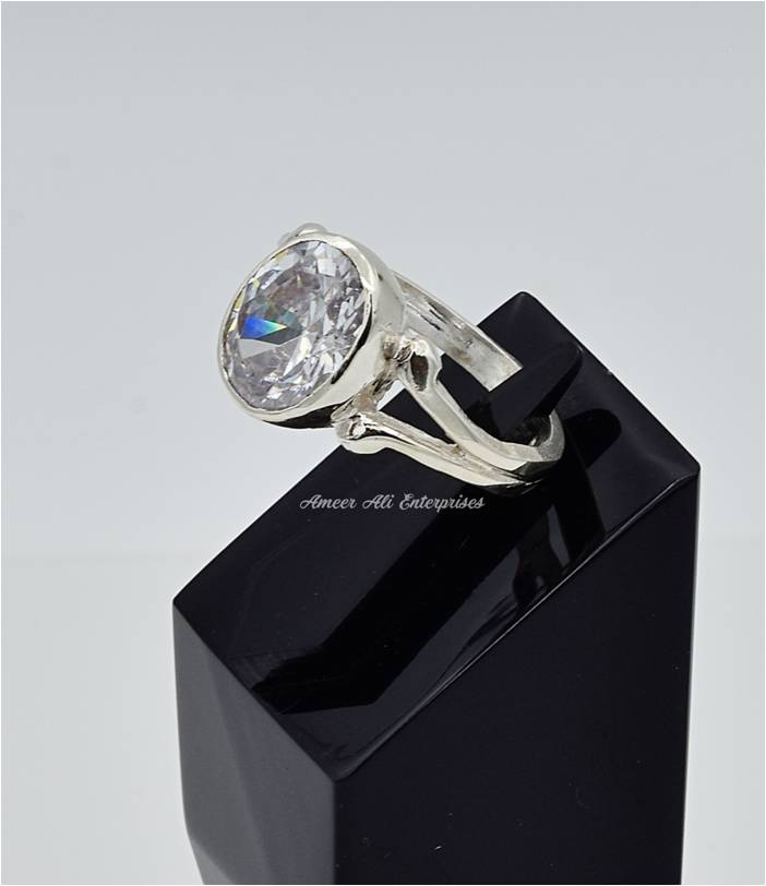 AAE 6615 Chandi Ring 925, Stone: Zircon