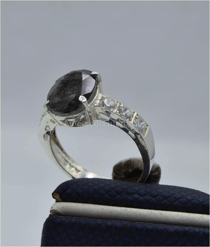 AAE 5816 Chandi Ring 925, Stone: Moh e Najaf - AmeerAliEnterprises