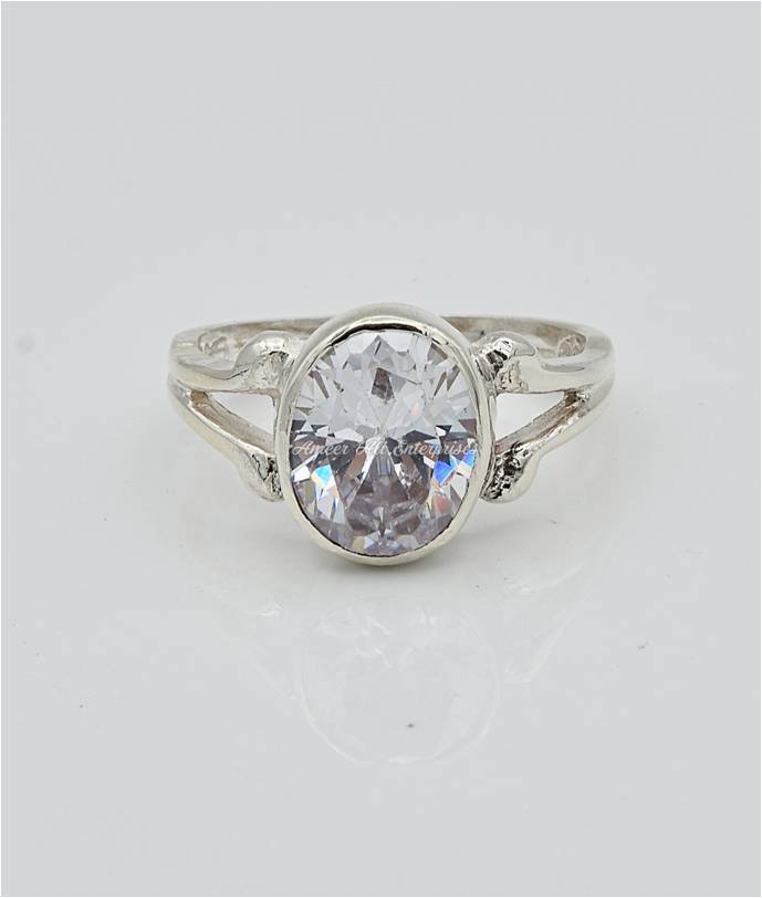 AAE 6615 Chandi Ring 925, Stone: Zircon