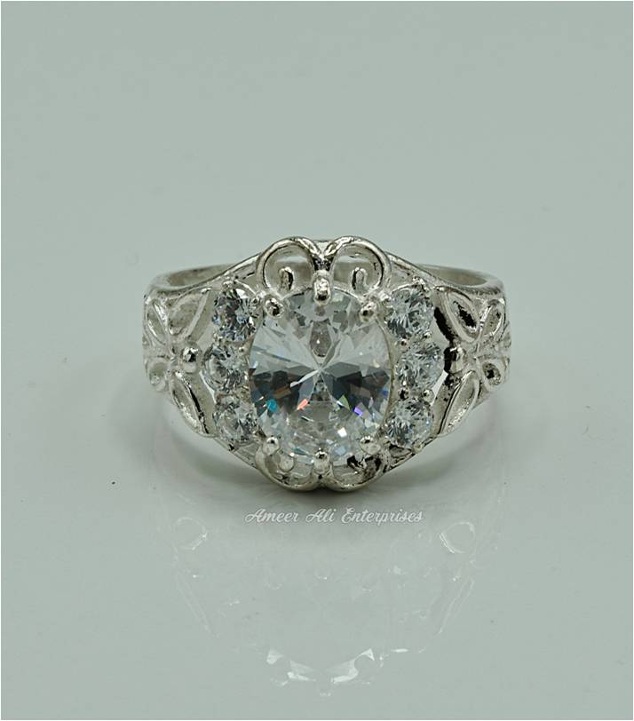 AAE 6907 Chandi Ring 925, Stone: Zircon