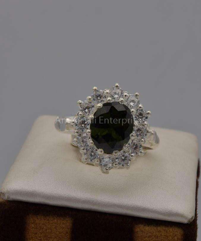 AAE 7531 Chandi Ring 925, Stone: Zircon - AmeerAliEnterprises