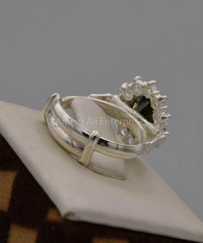AAE 7531 Chandi Ring 925, Stone: Zircon - AmeerAliEnterprises