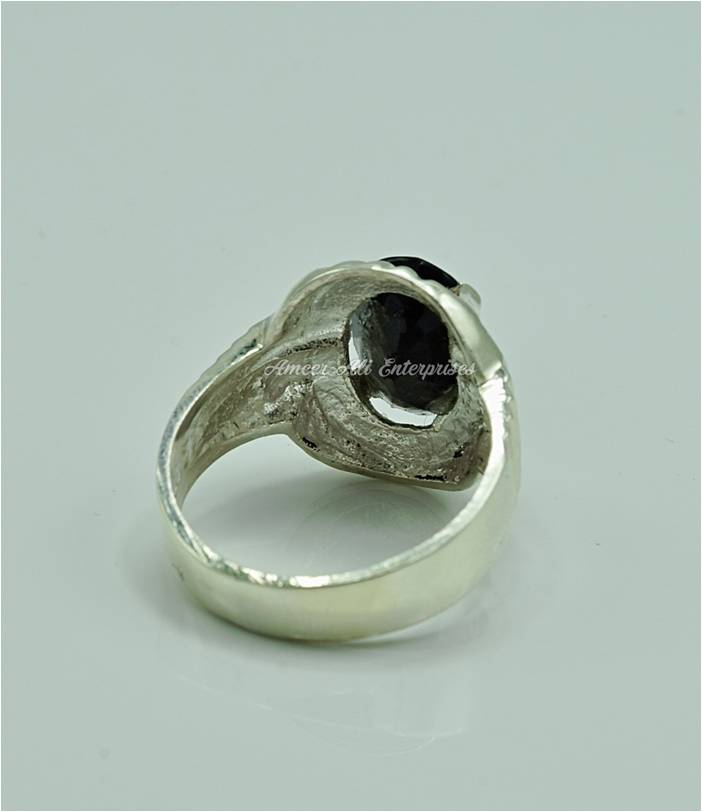 AAE 6849 Chandi Ring 925, Stone: Neelam