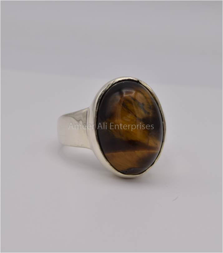 AAE 3553 Chandi Ring 925, Stone: Tiger's Eye
