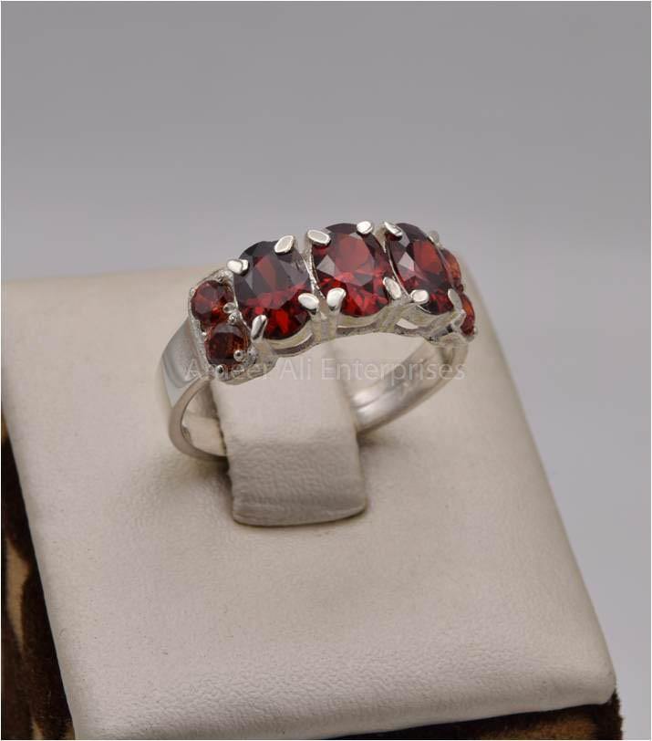 AAE 2522 Chandi Ring 925, Stone: Zircon - AmeerAliEnterprises