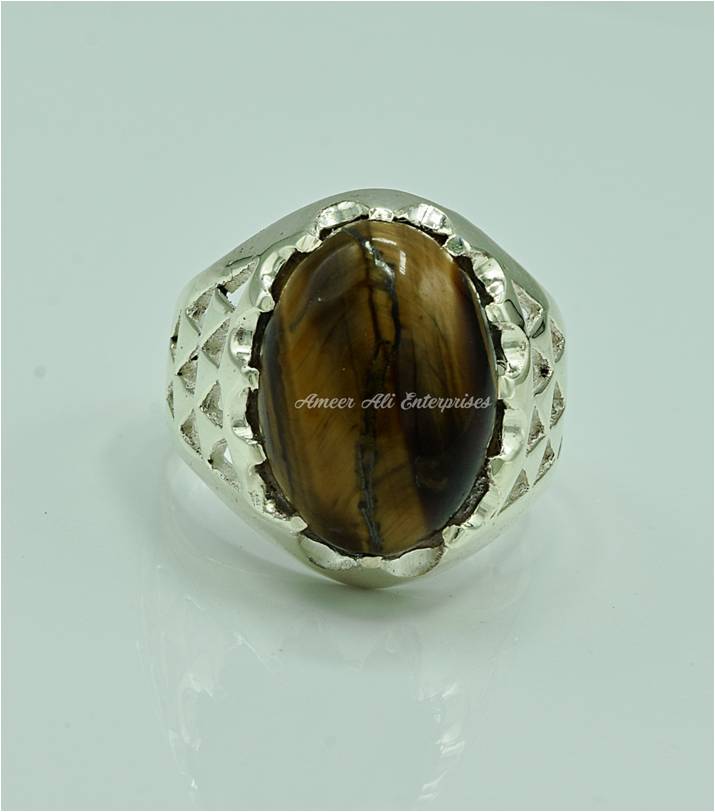 AAE 3557 Chandi Ring 925, Stone: Tiger's Eye