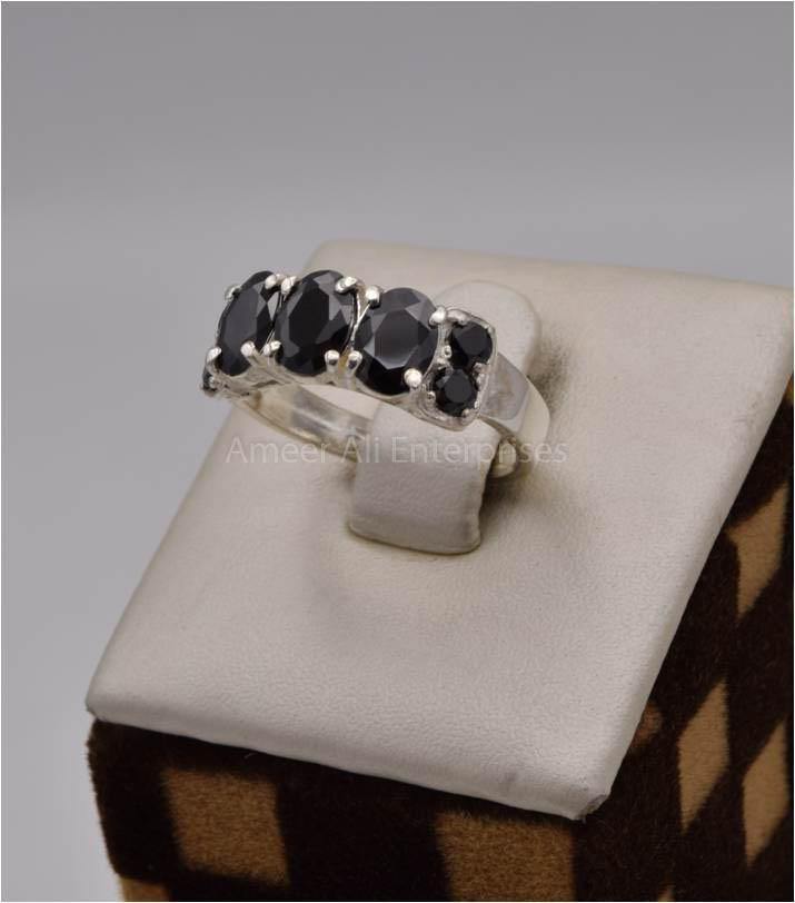 AAE 2493 Chandi Ring 925, Stone: Zircon - AmeerAliEnterprises