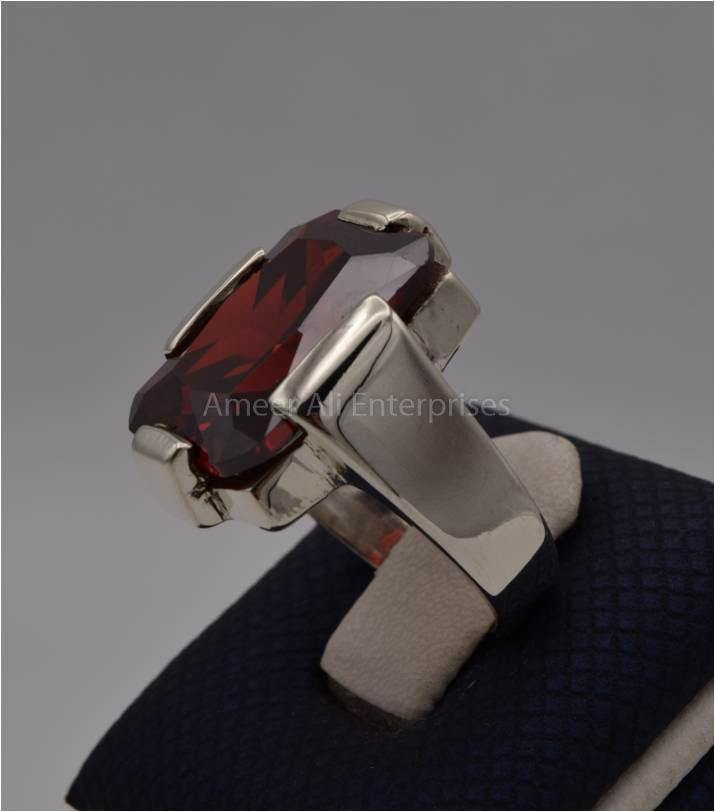 AAE 1803 Chandi Ring 925, Stone: Zircon - AmeerAliEnterprises