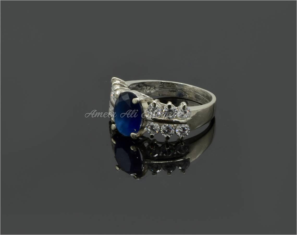 AAE 6110 Chandi Ring 925, Stone: Zircon - AmeerAliEnterprises