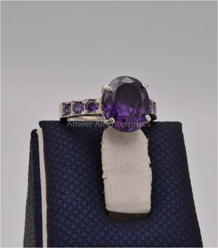 AAE 5505 Chandi Ring 925, Stone: Zircon - AmeerAliEnterprises