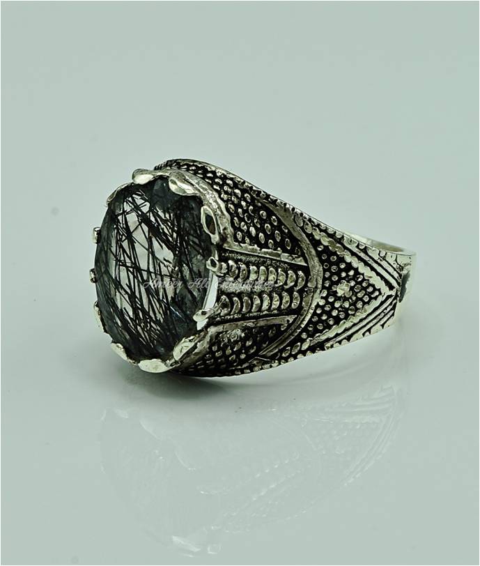 AAE 6901 Chandi Ring 925, Stone: Moh e Najaf