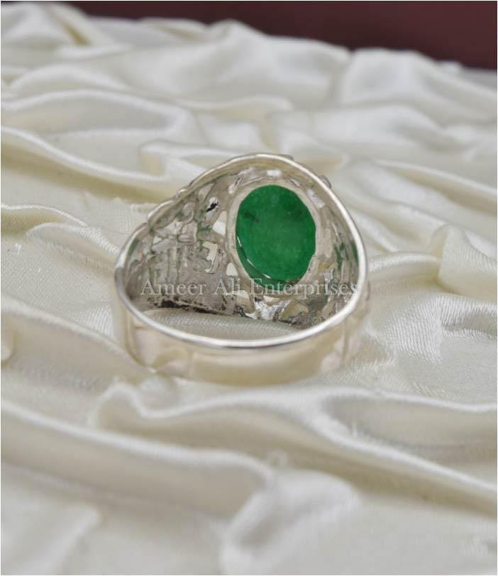 AAE 1215 Onyx 925 Chandi Ring - AmeerAliEnterprises