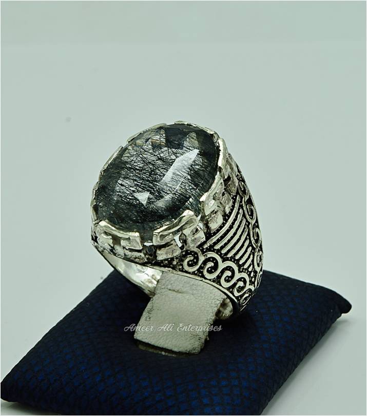 AAE 6902 Chandi Ring 925, Stone: Moh e Najaf