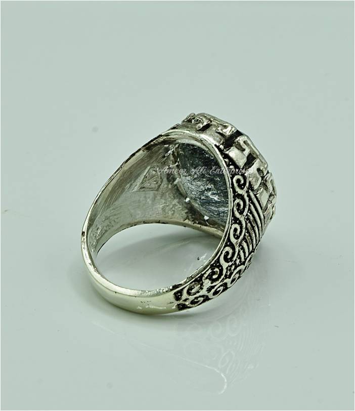 AAE 6902 Chandi Ring 925, Stone: Moh e Najaf