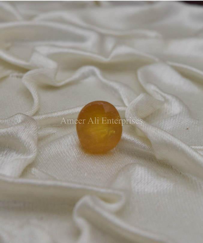 AAE 1323 Yellow Sapphire (Pukhraj) - AmeerAliEnterprises