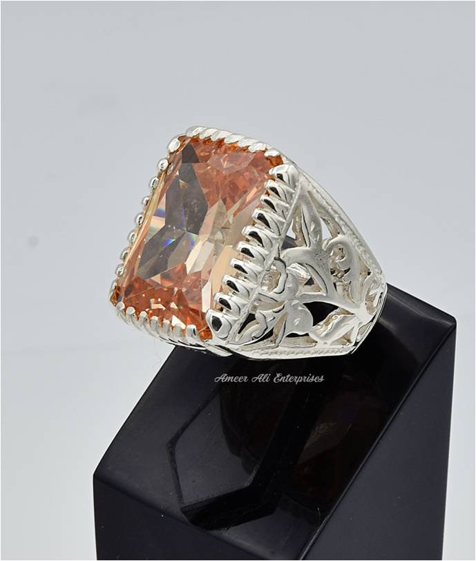 AAE 6645 Chandi Ring 925, Stone: Zircon
