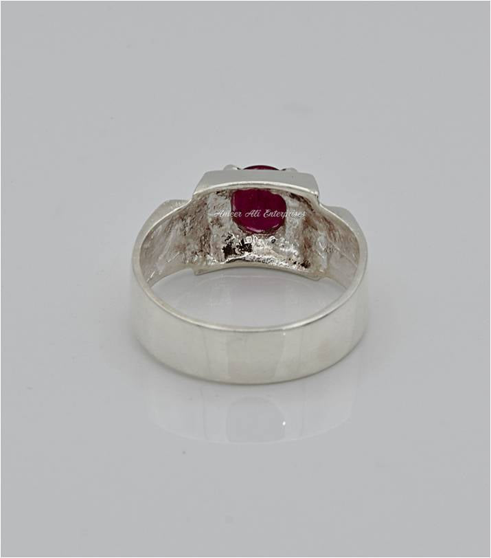 AAE 6574 Chandi Ring 925, Stone: Ruby