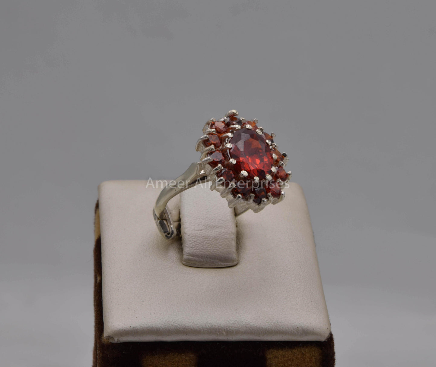 AAE 5694 Chandi Ring 925, Stone: Zircon - AmeerAliEnterprises