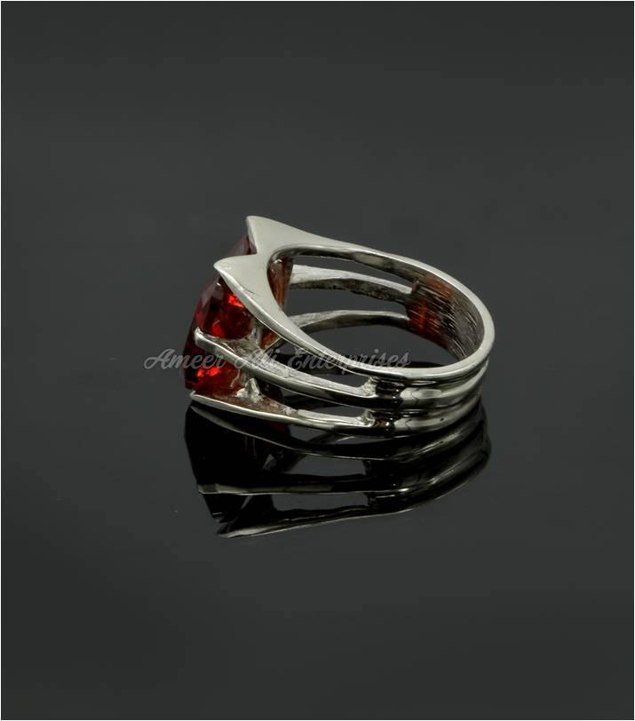AAE 6103 CHANDI RING 925, STONE: ZIRCON - AmeerAliEnterprises
