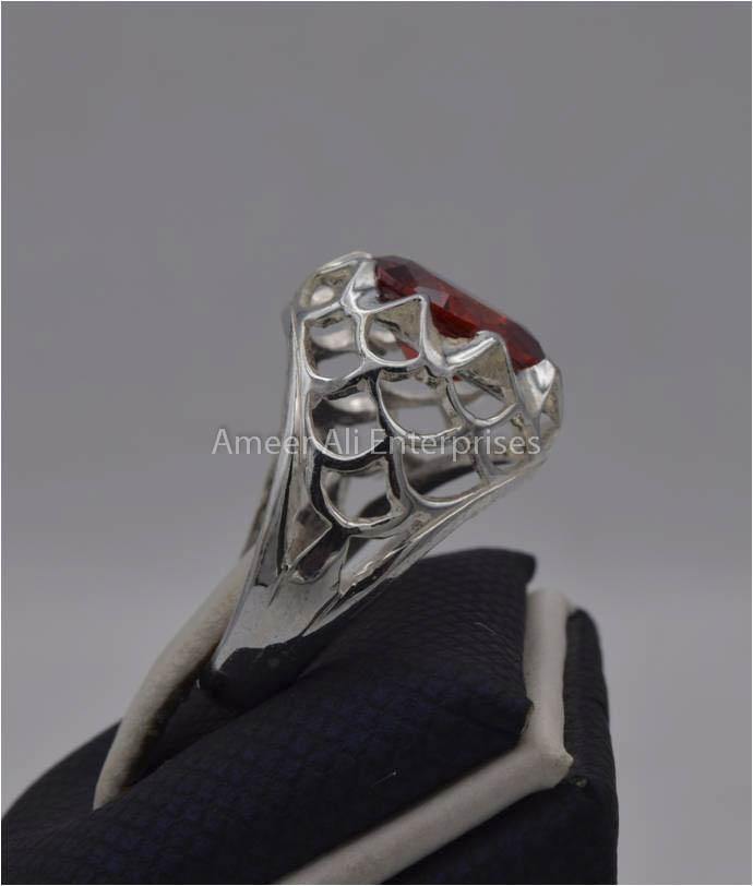 AAE 2242 Chandi Ring 925, Stone: Zircon - AmeerAliEnterprises