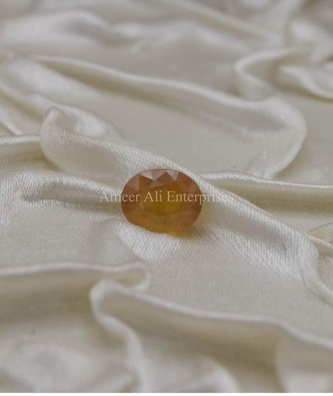AAE 1326 Yellow Sapphire (Pukhraj) - AmeerAliEnterprises