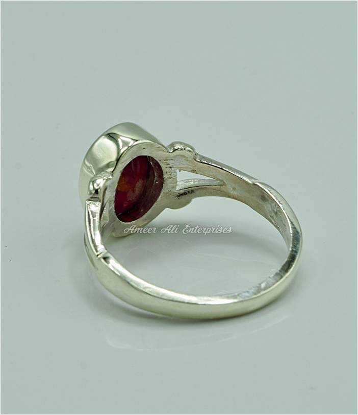 AAE 6853 Chandi Ring 925, Stone: Ruby