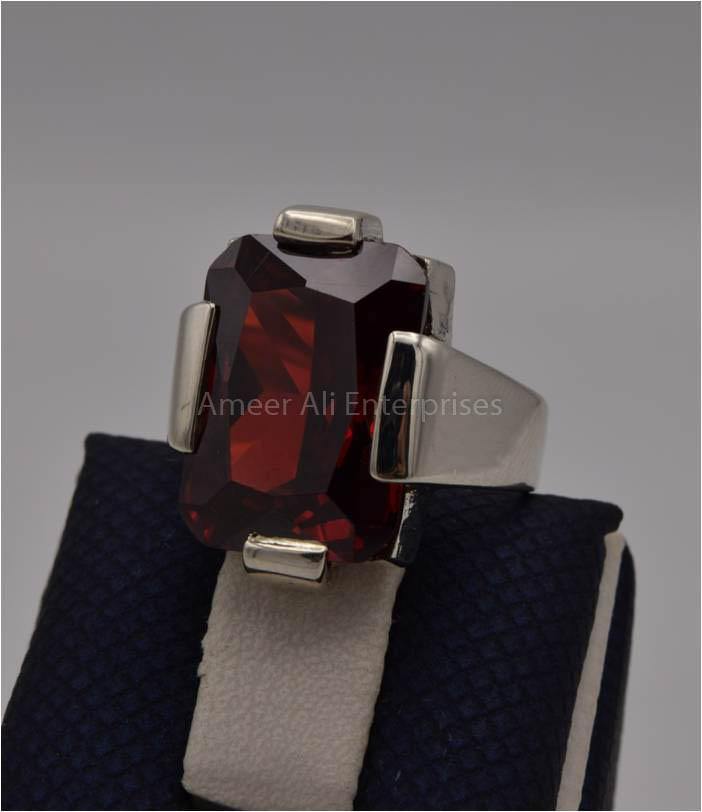 AAE 1803 Chandi Ring 925, Stone: Zircon - AmeerAliEnterprises