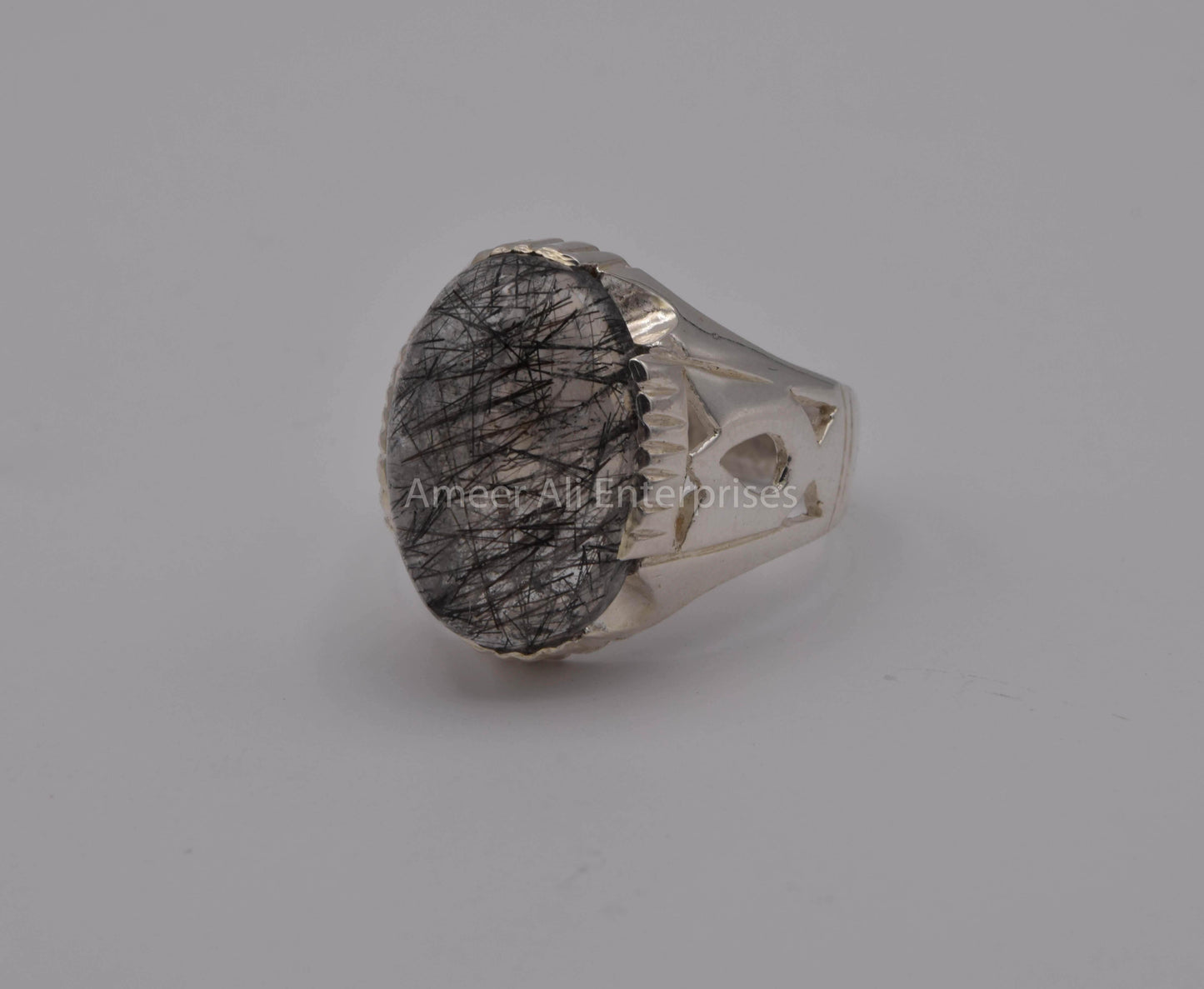 AAE 5641 Chandi Ring, Stone: Moh e Najaf - AmeerAliEnterprises