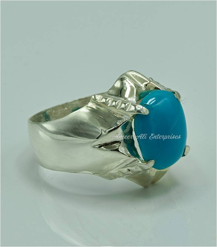 AAE 6841 Chandi Ring 925, Stone: Feroza