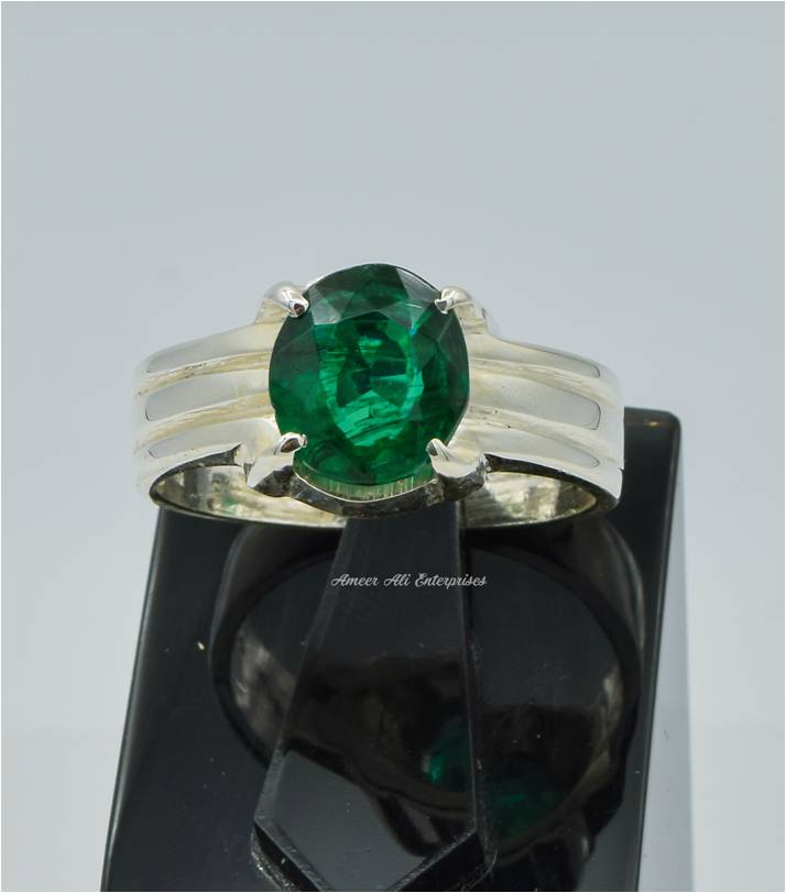 AAE 6248 Chandi Ring 925, Stone: Onyx