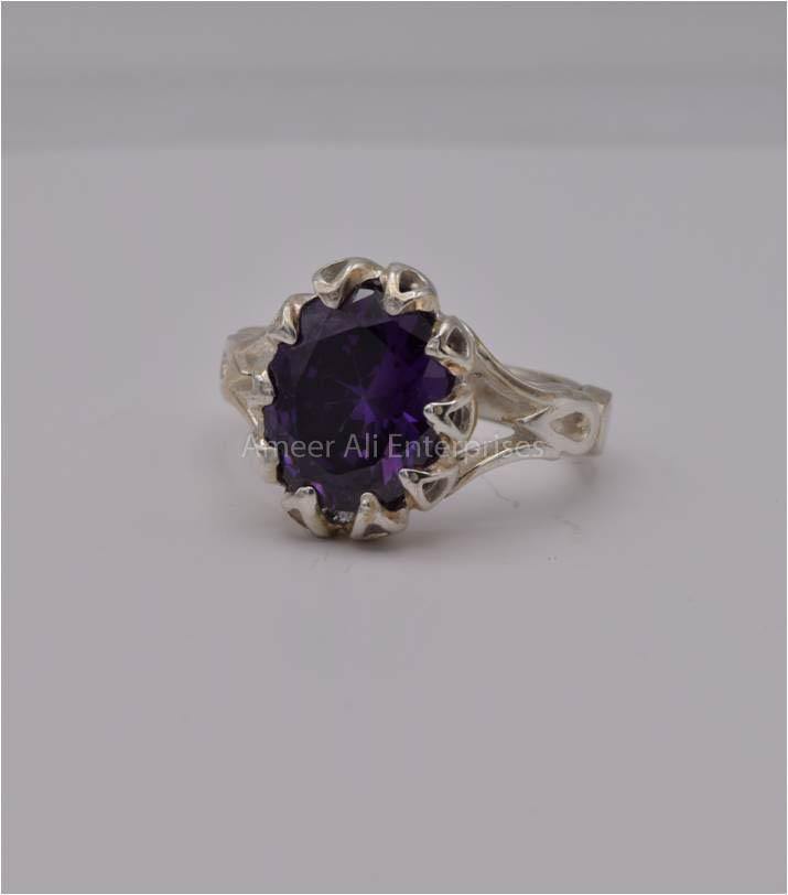 AAE 5632 Chandi Ring 925, Stone: Zircon - AmeerAliEnterprises