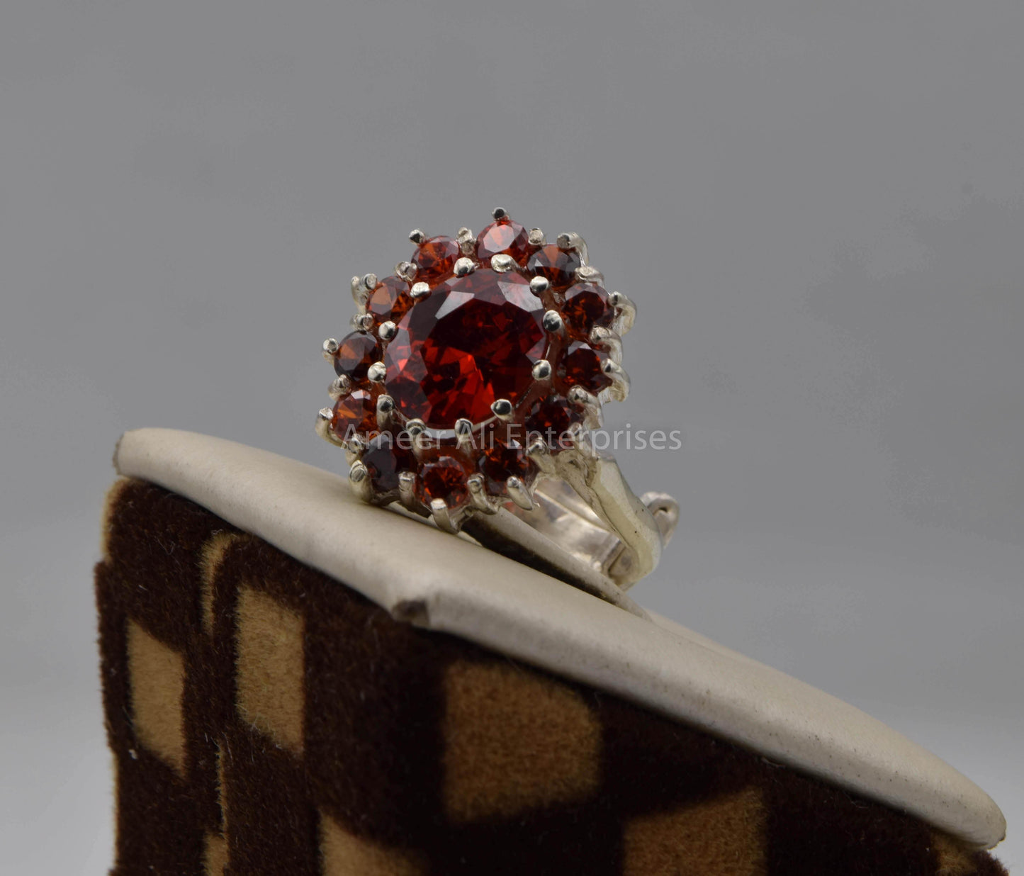 AAE 5694 Chandi Ring 925, Stone: Zircon - AmeerAliEnterprises