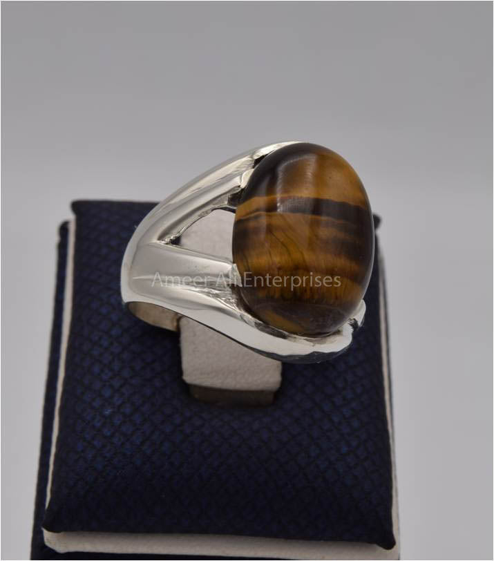 AAE 3555 Chandi Ring 925, Stone: Tiger's Eye