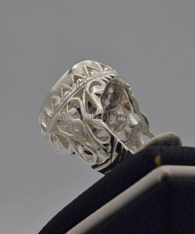 AAE 7714 Chandi Ring 925, Stone: Zircon - AmeerAliEnterprises