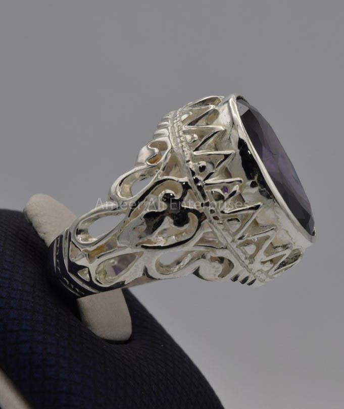 AAE 7714 Chandi Ring 925, Stone: Zircon - AmeerAliEnterprises