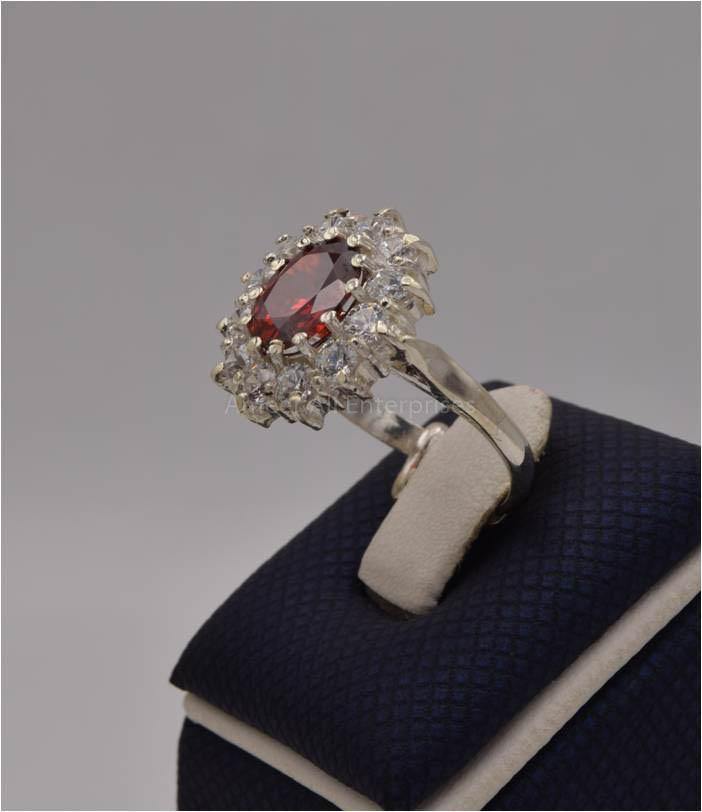 AAE 2550 Chandi Ring 925, Stone: Zircon - AmeerAliEnterprises