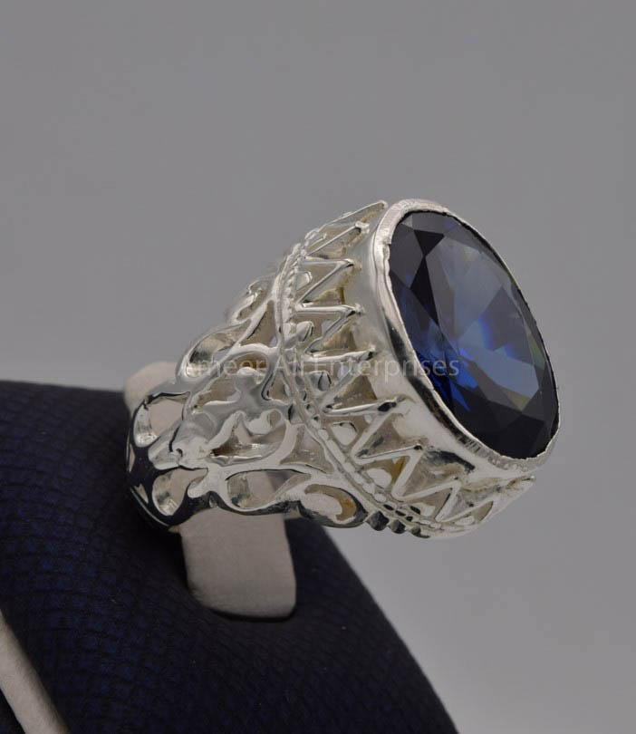 AAE 7715 Chandi Ring 925, Stone: Zircon - AmeerAliEnterprises