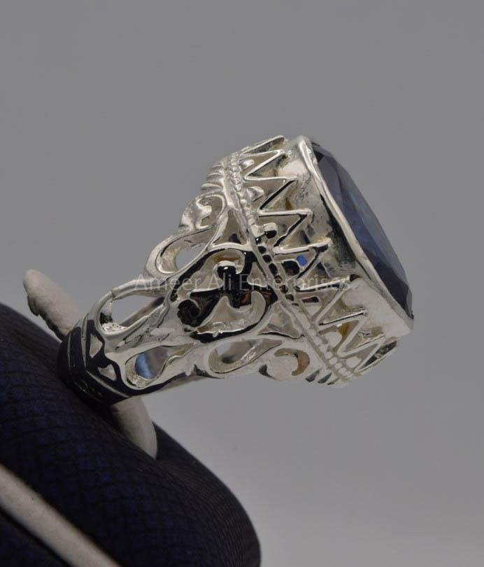 AAE 7715 Chandi Ring 925, Stone: Zircon - AmeerAliEnterprises