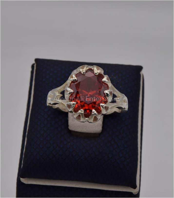 AAE 5630 Chandi Ring 925, Stone: Zircon - AmeerAliEnterprises