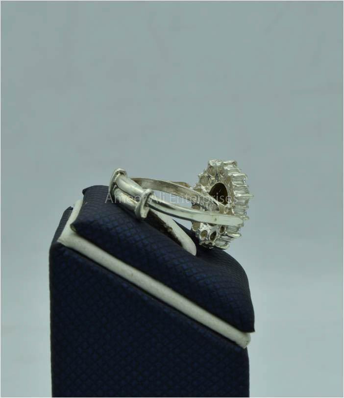 AAE 5776 Chandi Ring 925, Stone: Tiger's Eye - AmeerAliEnterprises