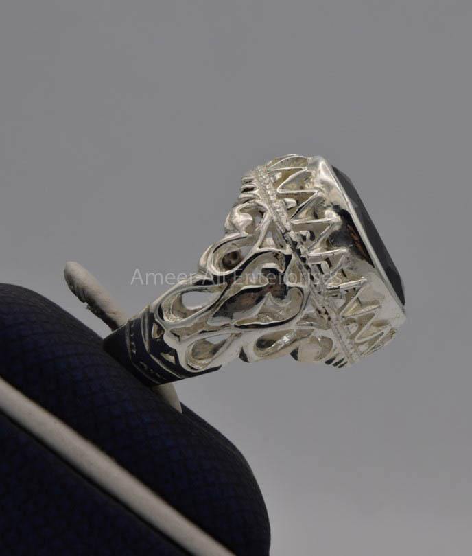AAE 7719 Chandi Ring 925, Stone: Zircon - AmeerAliEnterprises