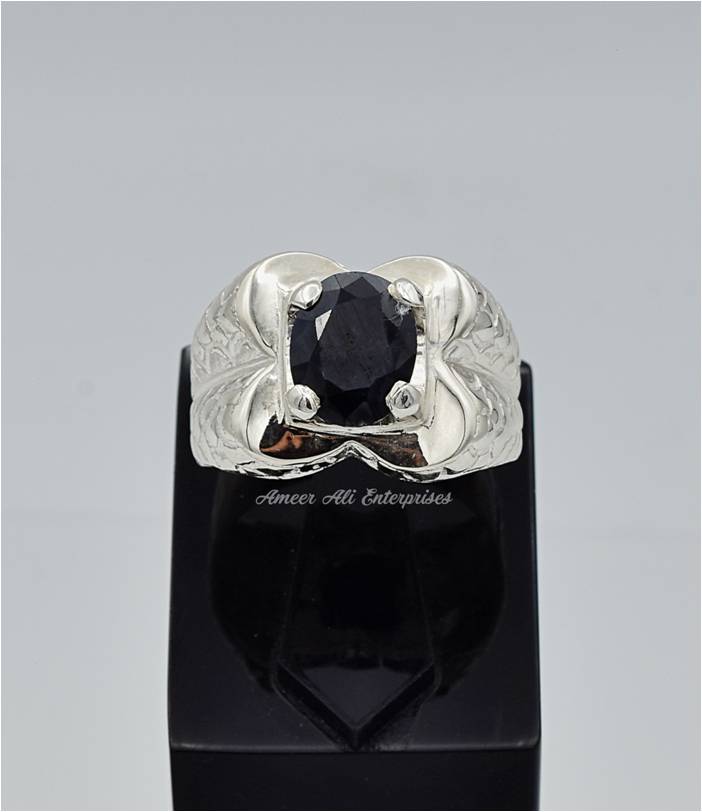 AAE 6652 Chandi Ring 925, Stone: Neelam