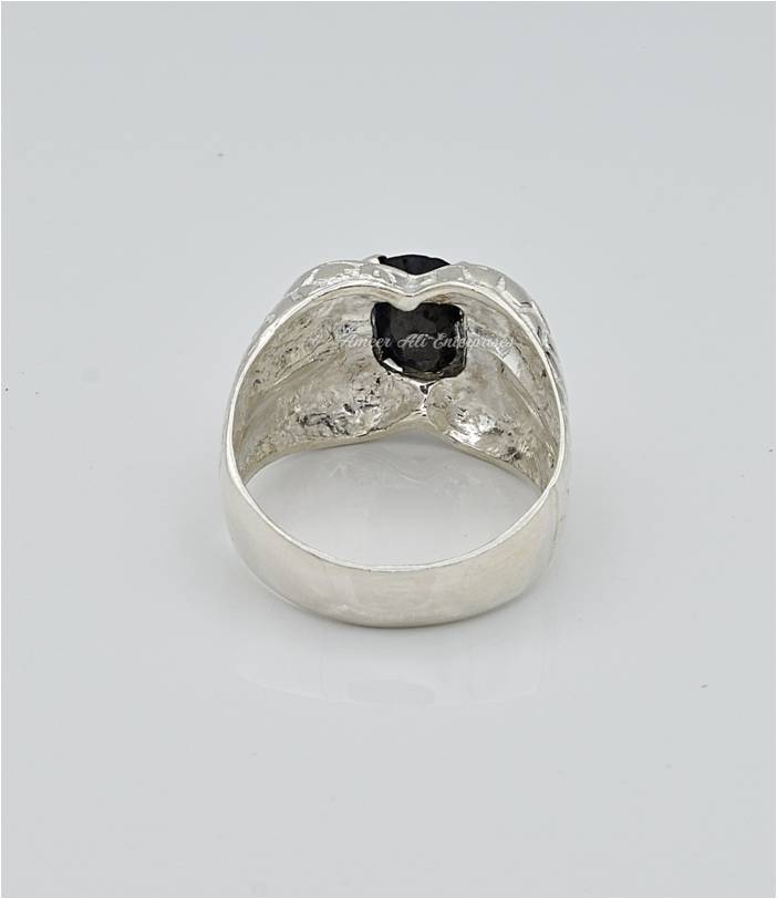 AAE 6652 Chandi Ring 925, Stone: Neelam