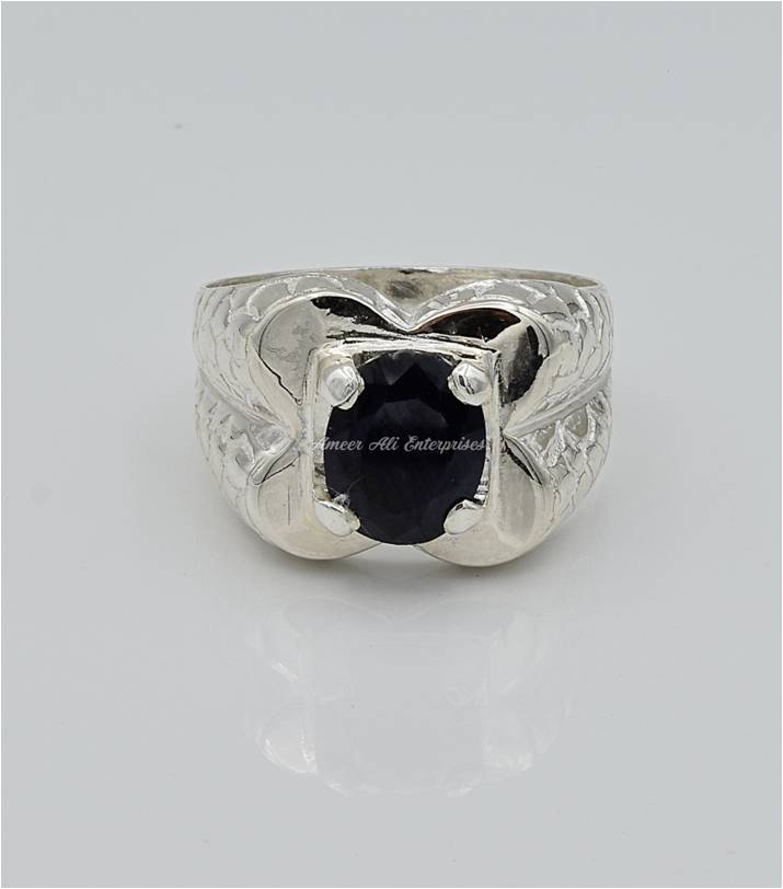 AAE 6652 Chandi Ring 925, Stone: Neelam