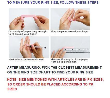 Silver Couple Rings: Pair 53, Stone: Zircon - AmeerAliEnterprises