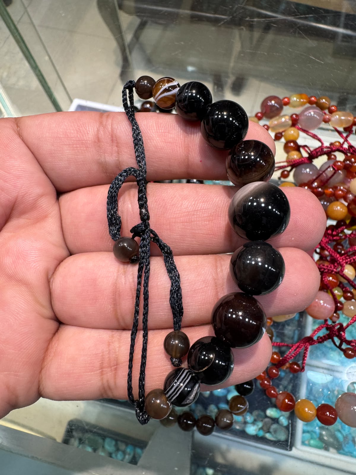 AAE PB 013 Processed Suleimani Aqeeq Stone's Bracelet.